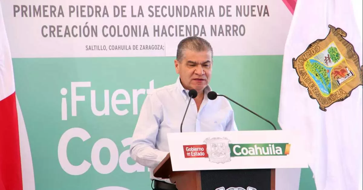 El gobernador Miguel Riquelme inicia la construcción de Secundaria de Nueva Creación.