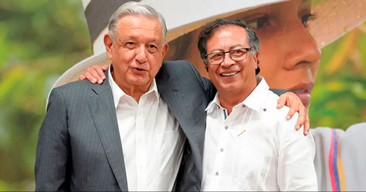 López Obrador y Petro se reúnen por primera vez en Colombia