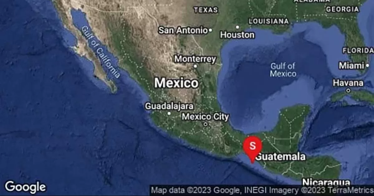 Se registra sismo de 5.3 en Chiapas