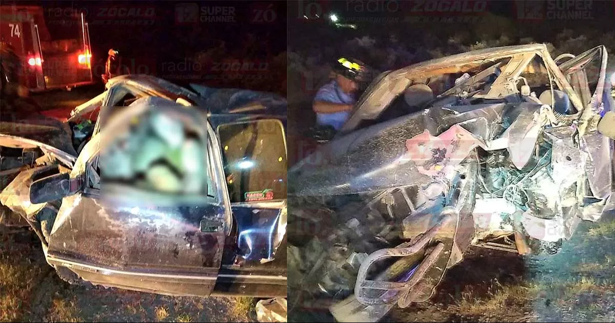 El fallecido fue identificado como José Ramos de 54 años, quien quedo sin vida en el interior de su camioneta después del fuerte impacto.