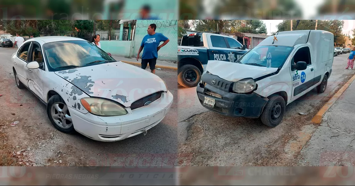 Dañados dos autos en accidente vial en Acuña