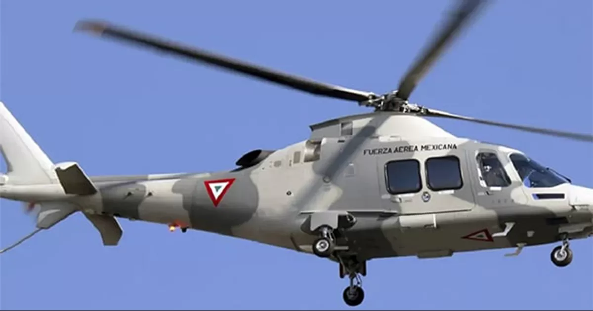 Helicóptero de la Fuerza Aérea Mexicana se desploma en Durango