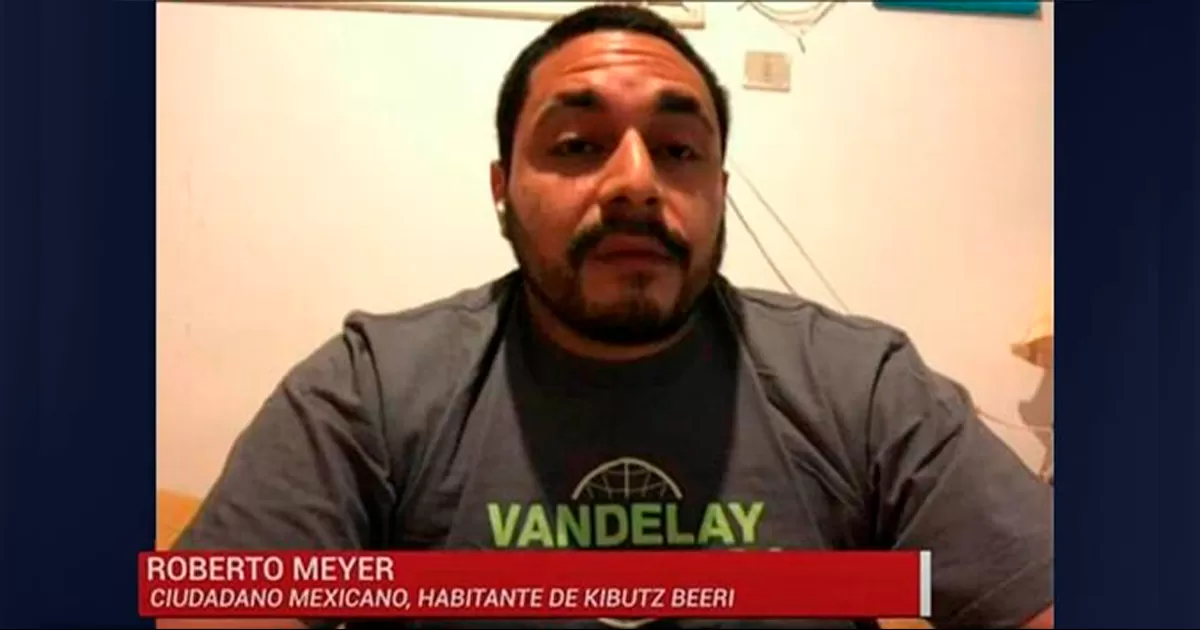 Roberto Meyer contó que el Ejército de Israel lo sacó a él y a su novia de uno de los barrios atacados por el grupo Hamás.