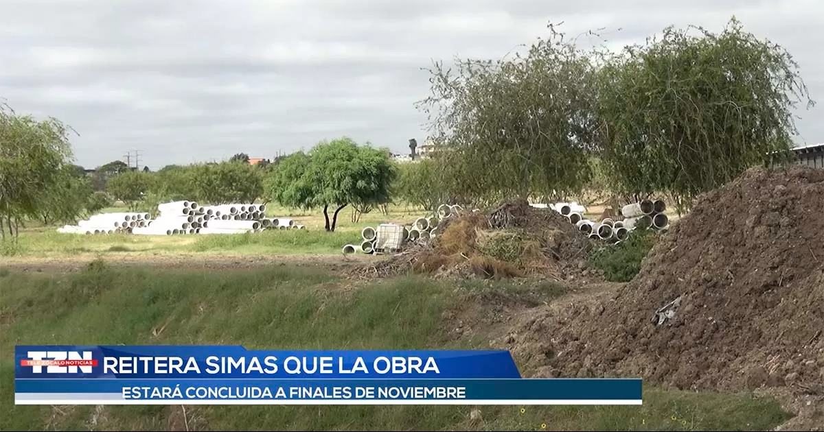 SIMAS comunicó que es un proyecto consistente en cuatro etapas, por lo que se mantiene como fecha de conclusión a fines de noviembre próximo.