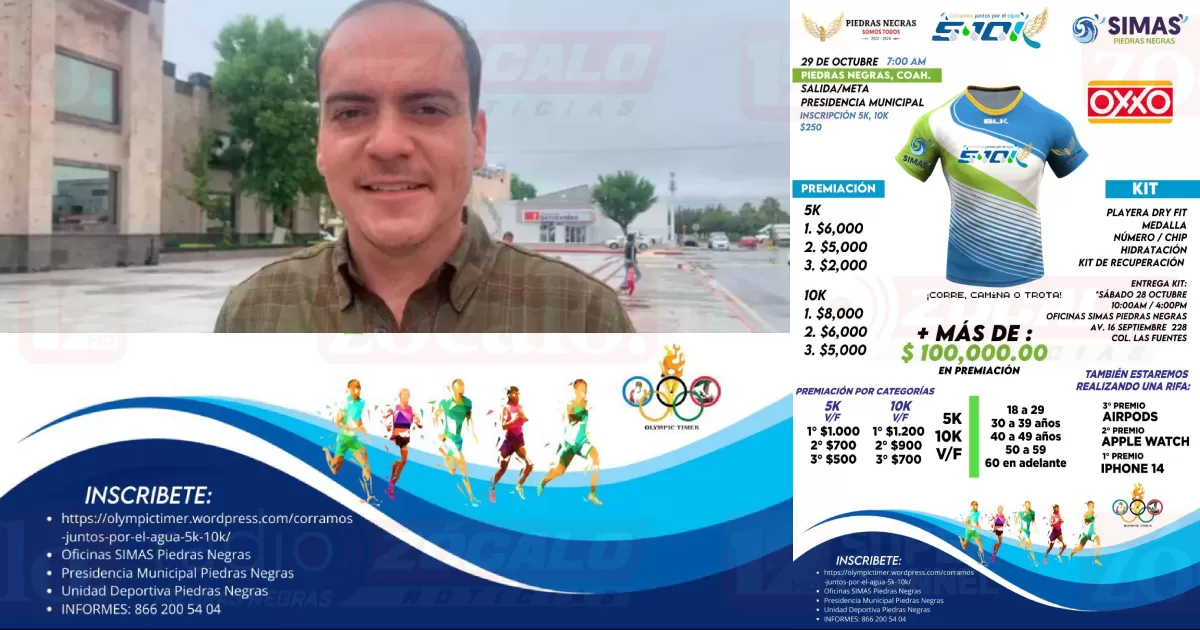 Invitan a registrarse para la “Carrera del Agua”; será el domingo 29 de octubre