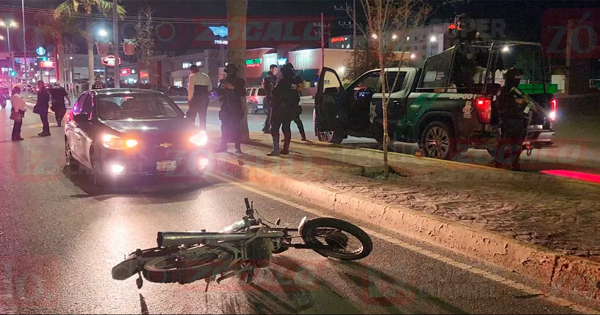 Muere motociclista tras impactarse en camellón y asfalto de Lib Manuel Pérez Treviño