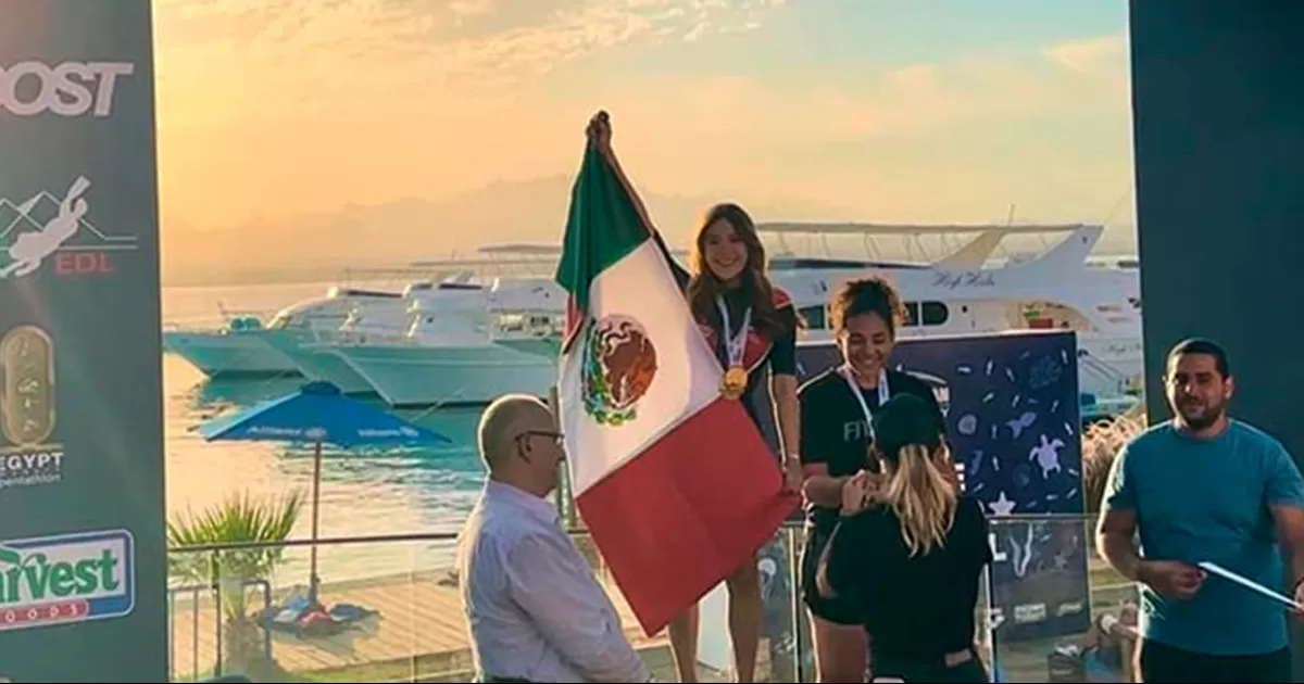 Alejandra Iturbe Arellano conquistó el primer lugar en cinco kilometros a mar abierto; Ya lo había hecho en Tailandia.