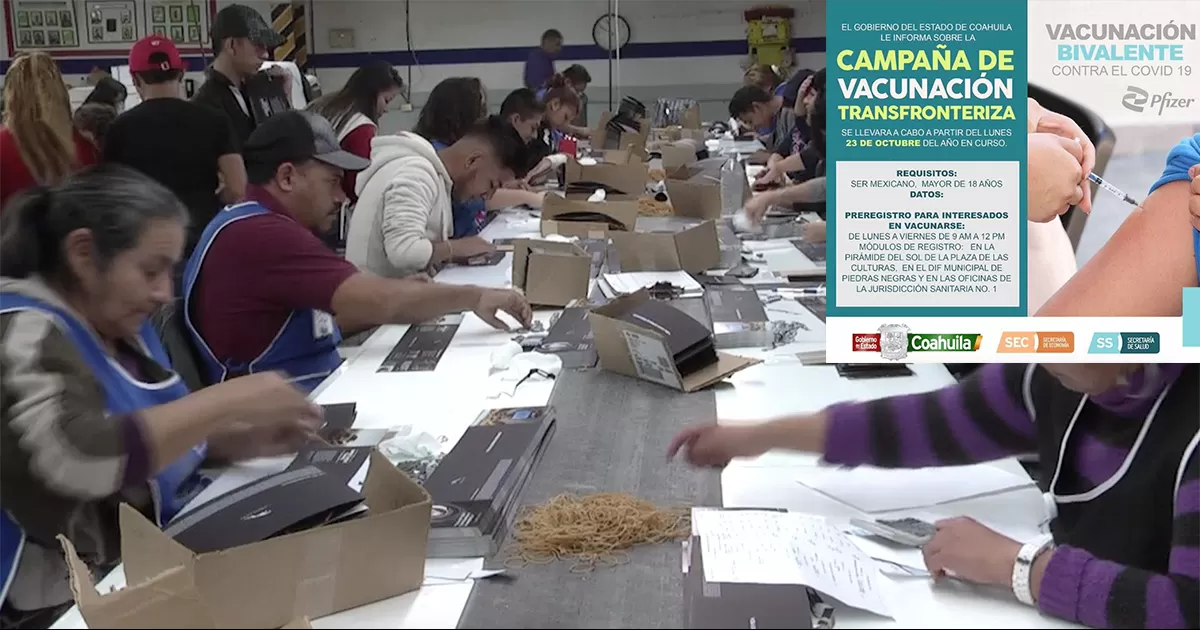 De acuerdo a datos de anteriores campañas de aplicación de dosis contra el coronavirus, se tiene calculado que entre 18 y 20 mil trabajadores del sector maquilador sean vacunados.