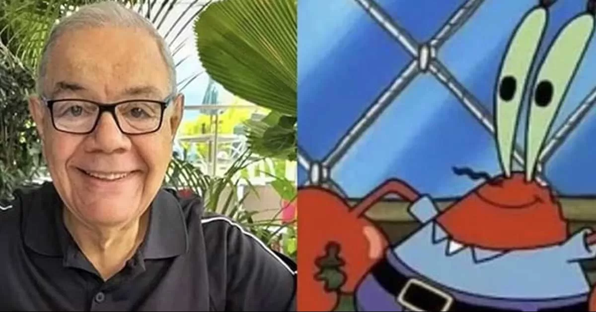 Muere Luis Pérez Pons, voz de Don Cangrejo en Bob Esponja