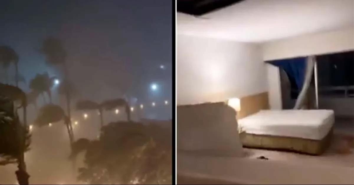 VIDEOS: Así grabaron desde hoteles de Acapulco el impacto del huracán "Otis" en tierra