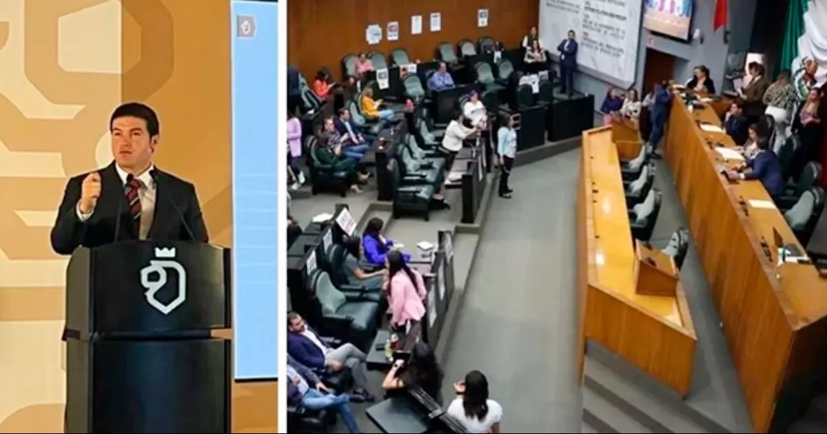 Entre acusaciones de ilegalidad por Movimiento Ciudadano, Congreso aprueba la licencia a Samuel García e impone como Gobernador interino a Arturo Salinas.