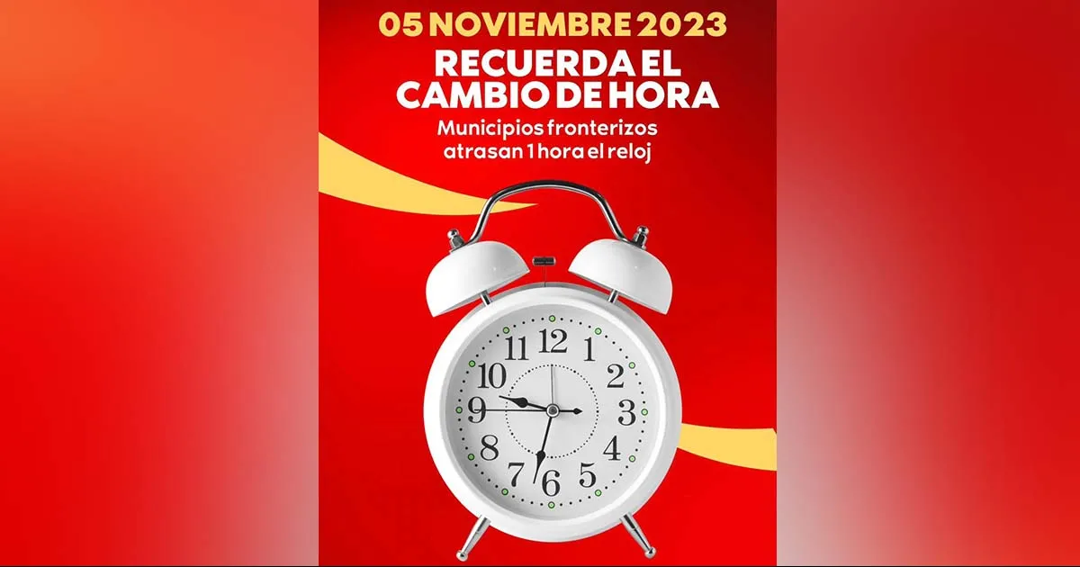 Regiones Cinco Manantiales y Norte retroceden su reloj este domingo