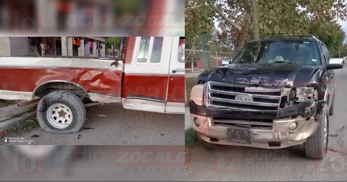 Omite señalamiento vial y provoca choque al Pte. de Morelos