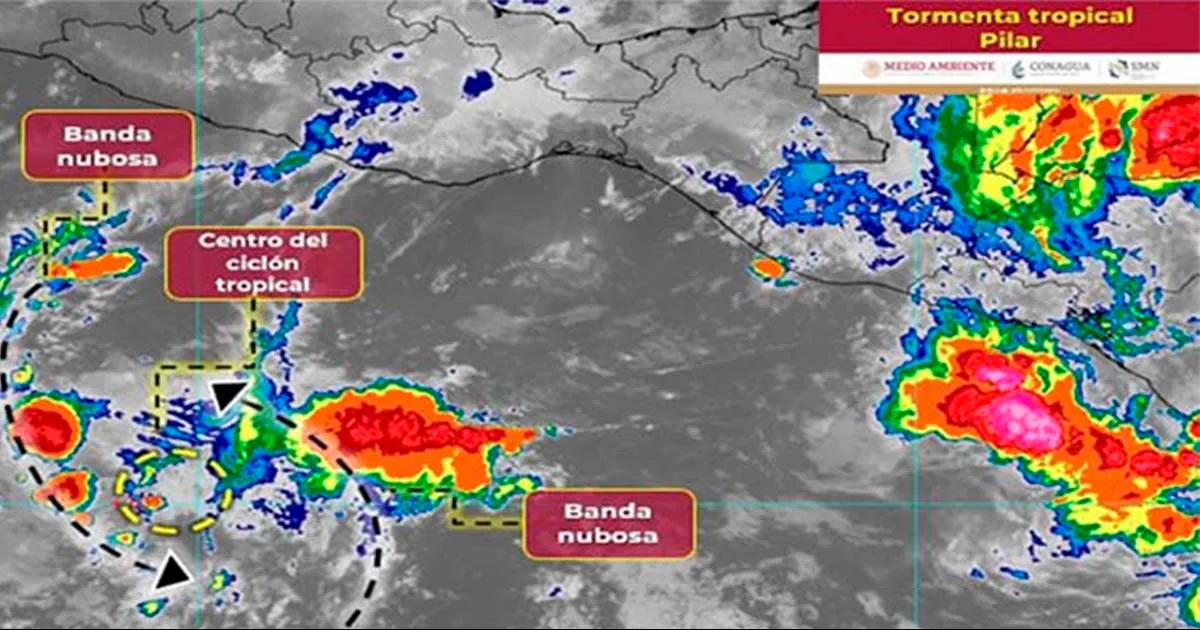 En el último aviso del SMN, el fenómeno se localizó a 725 kilómetros al sur-suroeste de Punta Maldonado