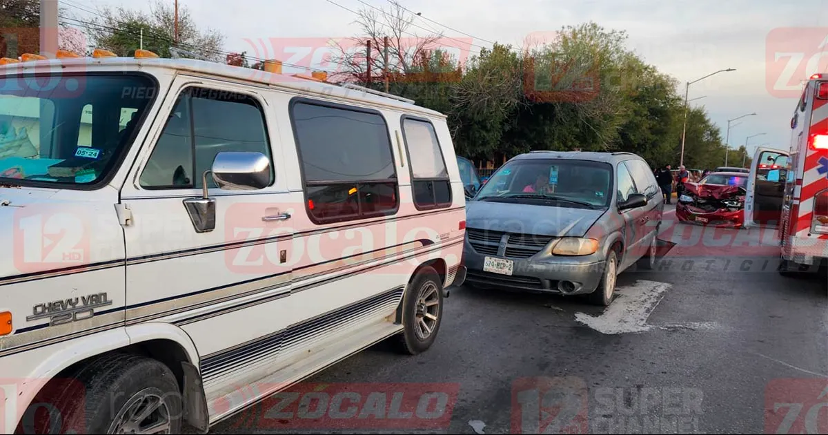 Choque múltiple deja cuantiosos daños materiales en PN