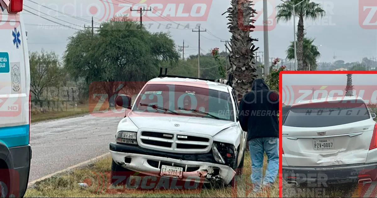 Chocan por alcance debido al pavimento mojado en la 29; Allende- Morelos