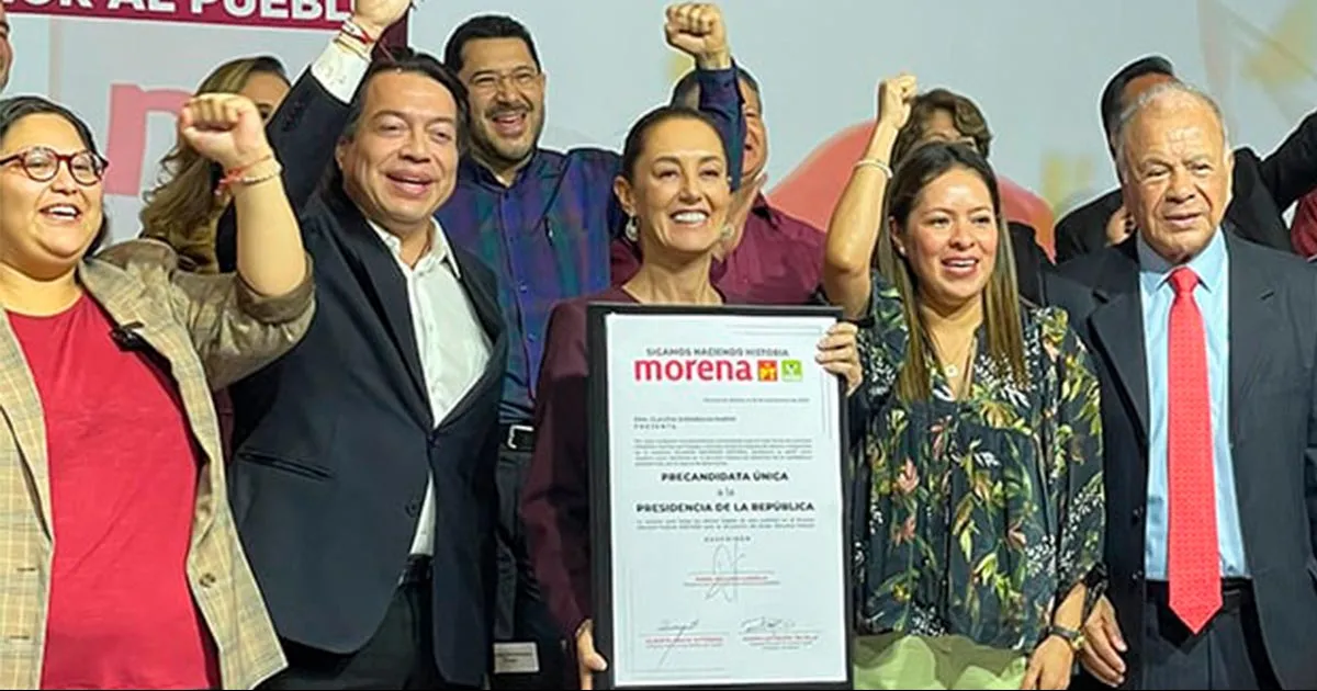 Sheinbaum se registra como precandidata única de la 4T a la Presidencia en 2024