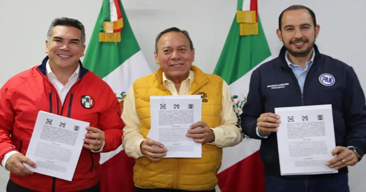 El PRI, PAN y PRD informaron que intercambiaron propuestas y generaron un amplio consenso para ir juntos en diputaciones y senadores.