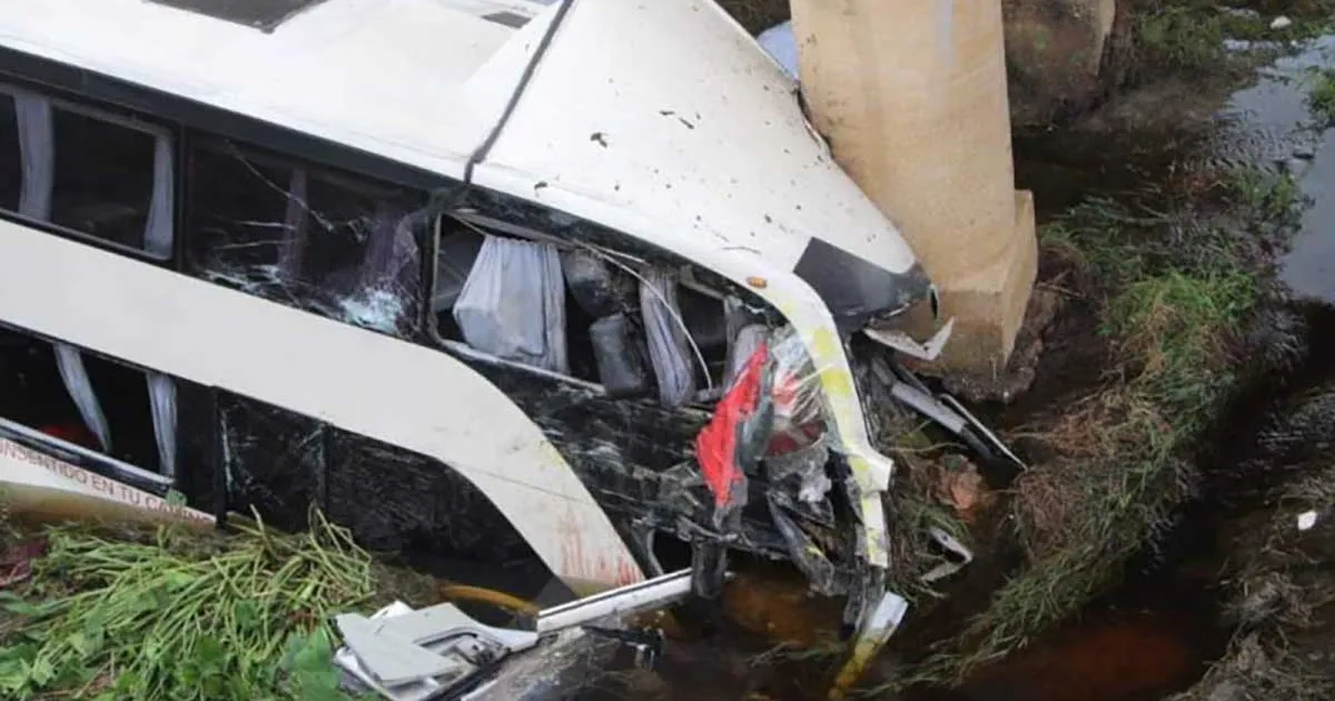 Al menos 12 personas murieron y otras 58 resultaron heridas cuando un autobús volcó en la autopista La Tinaja-Acayucan, Veracruz.