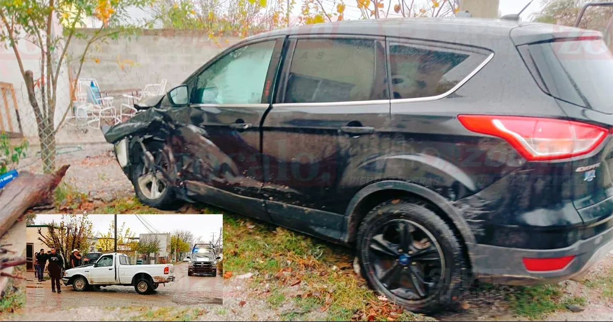 El incidente ocurrió en el cruce de las calles Mina y Emilio Carranza.