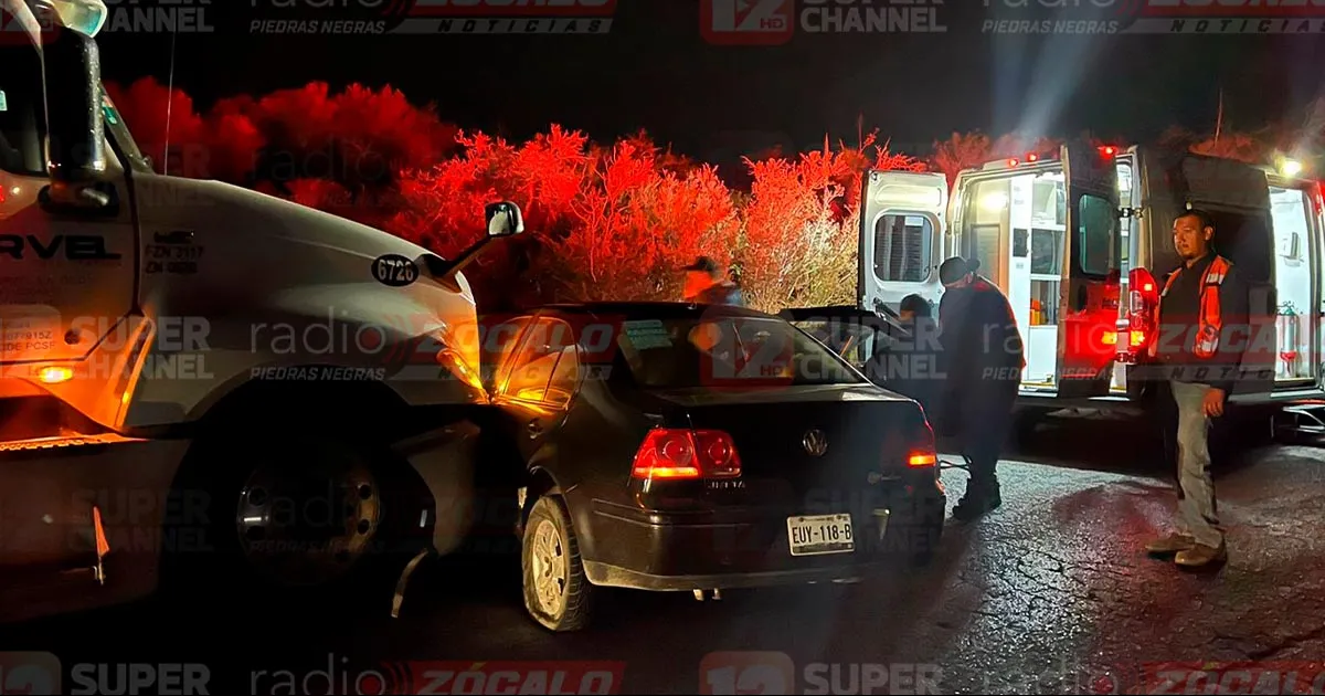 Fuerte accidente en la autopista premier, KM 37: Deja dos personas lesionadas