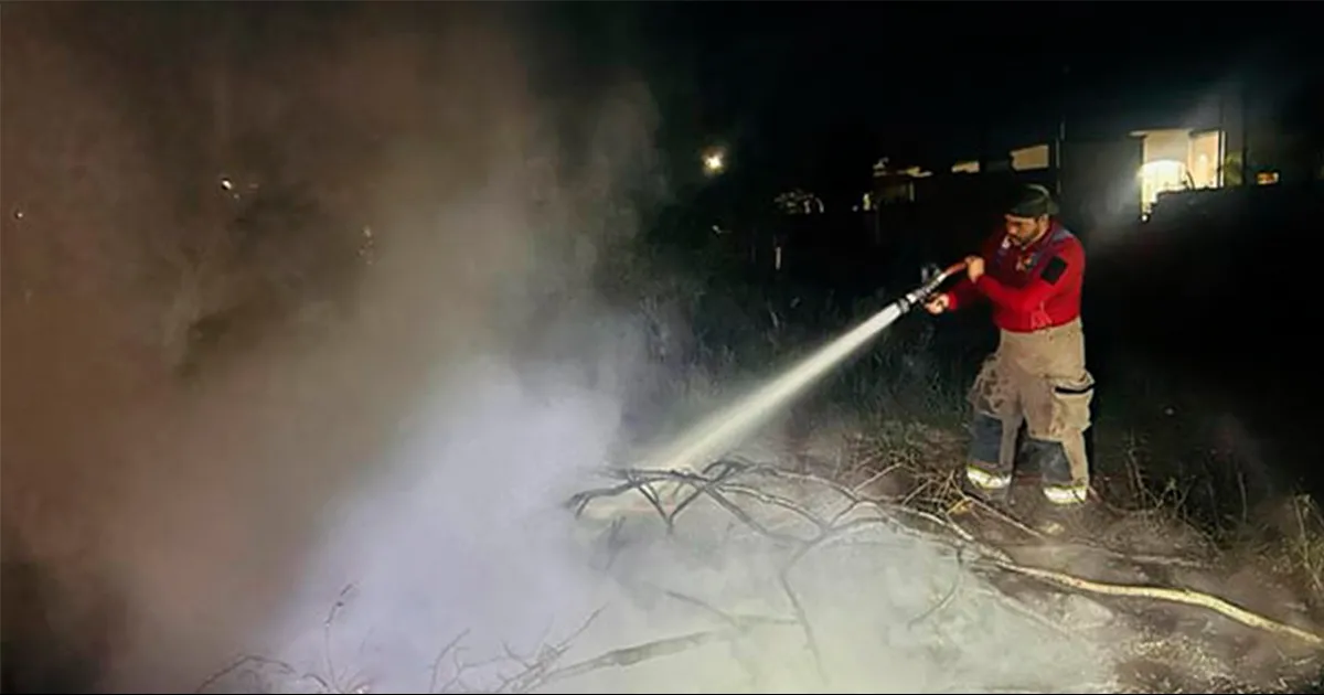 Lograron controlar el siniestro para confirmar que no había lesionados en el lugar.