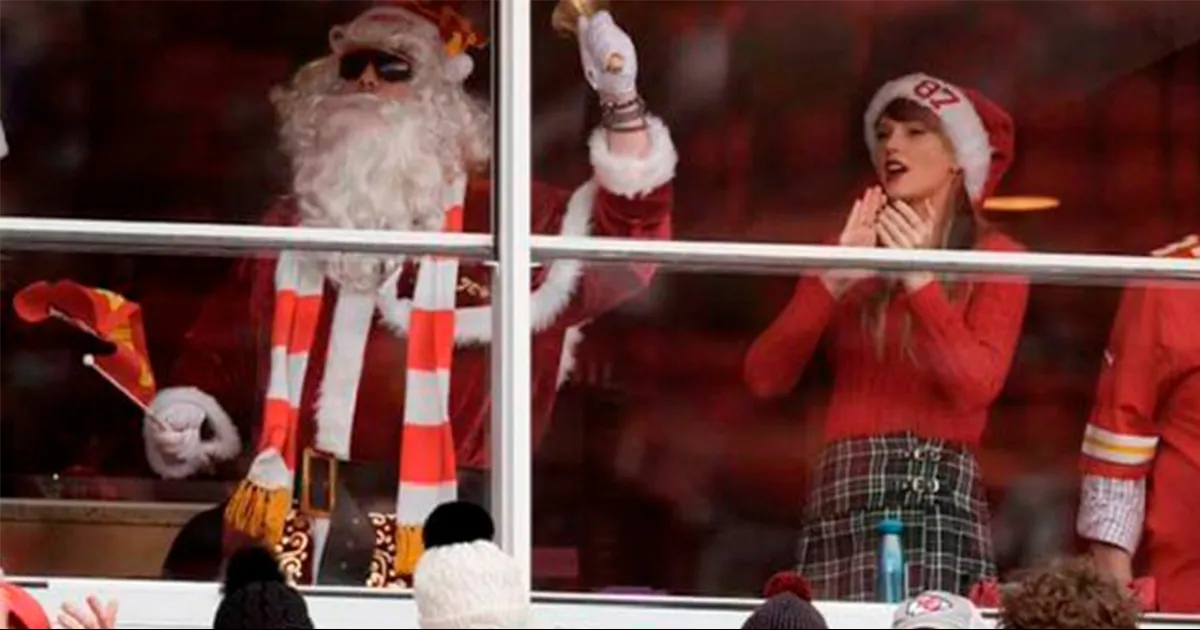 Taylor Swift asiste al partido de los Chiefs para apoyar a Travis Kelce en Navidad