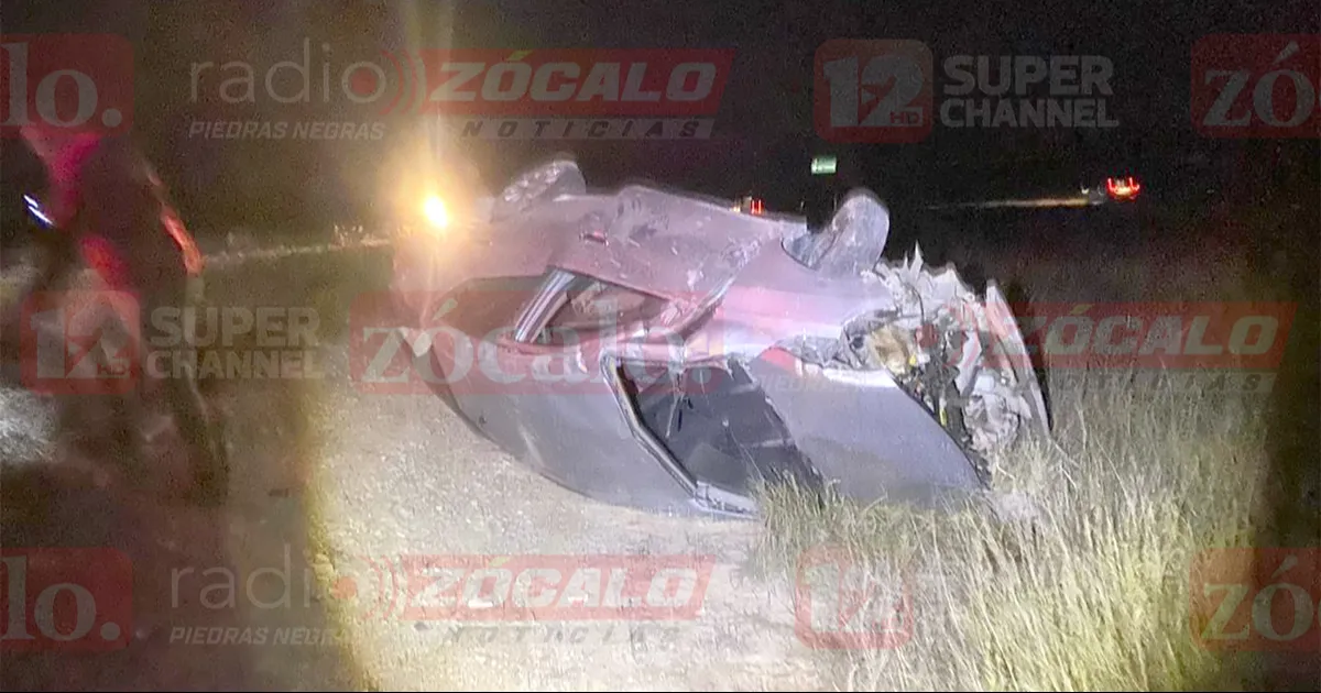 La familia del conductor allendense ya se encuentra con él en un hospital de Piedras Negras. Protección Civil lo trasladó por protocolo para descartar problemas serios.