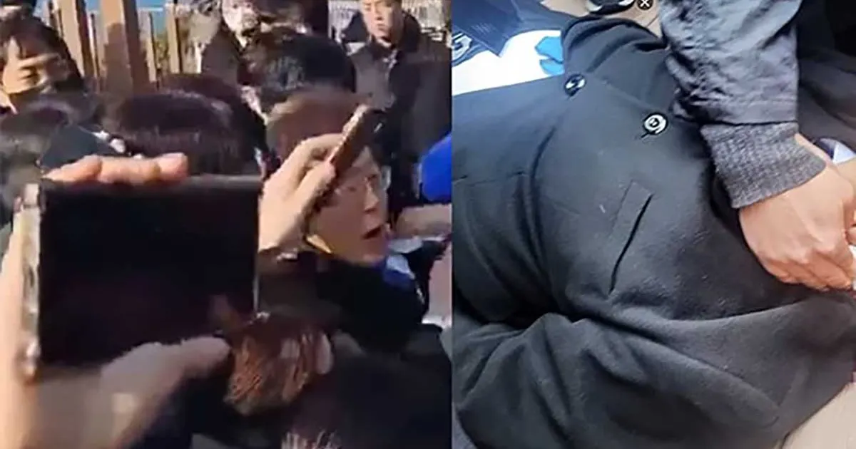 Tras apuñalar al líder opositor de Corea del Sur, el atacante fue detenido aunque no se ha revelado su identidad ni sus motivos.