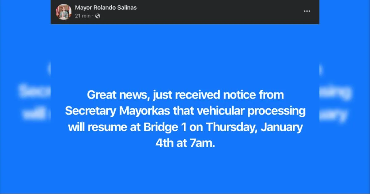 'Pero no cantemos victoria', dice alcalde de Eagle Pass