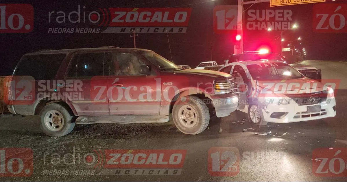 Accidente vial resulta solo en daños materiales
