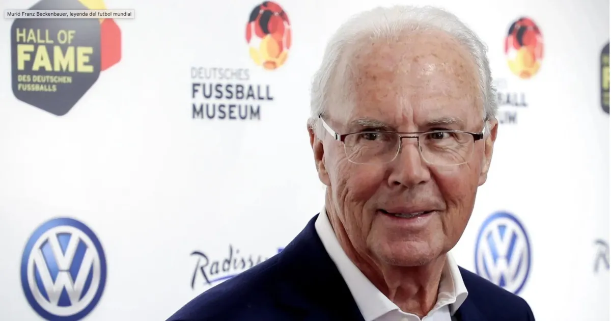Murió Franz Beckenbauer, leyenda del fútbol mundial