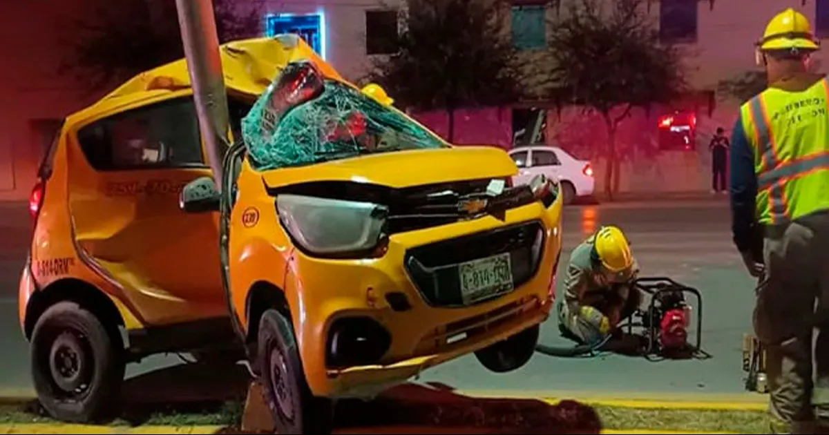 Abuelito muere prensado cuando iba de copiloto en taxi; se dirigía a trabajar en Torreón