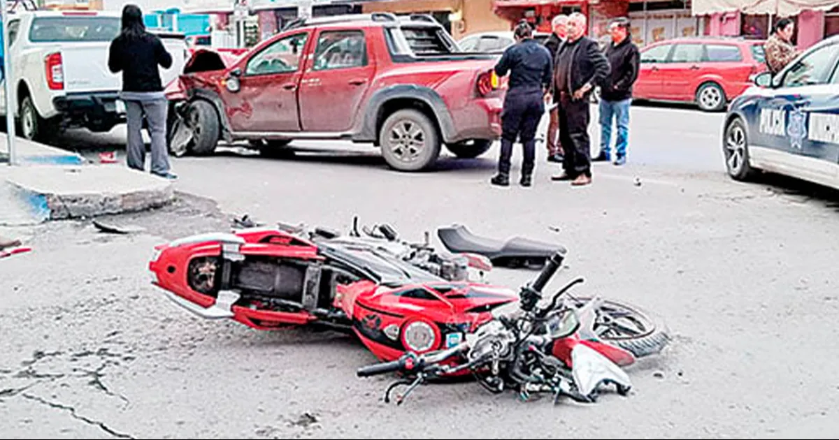 Sufre muerte cerebral menor motociclista
