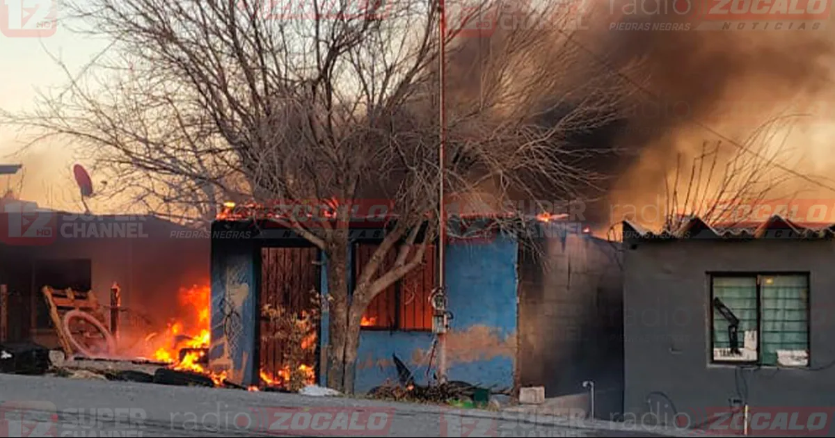 Se incendia casa abandonada en la colonia Tierra Esperanza