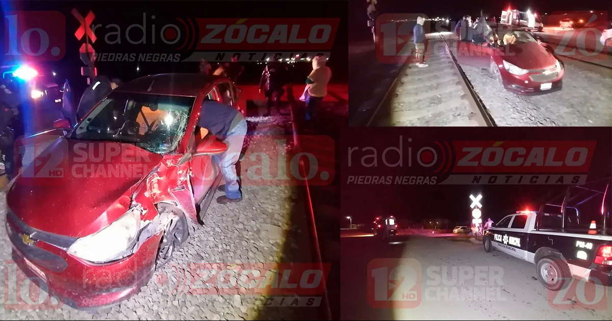 Vehículos se le atraviesa a locomotora; hay varios lesionados en Nava