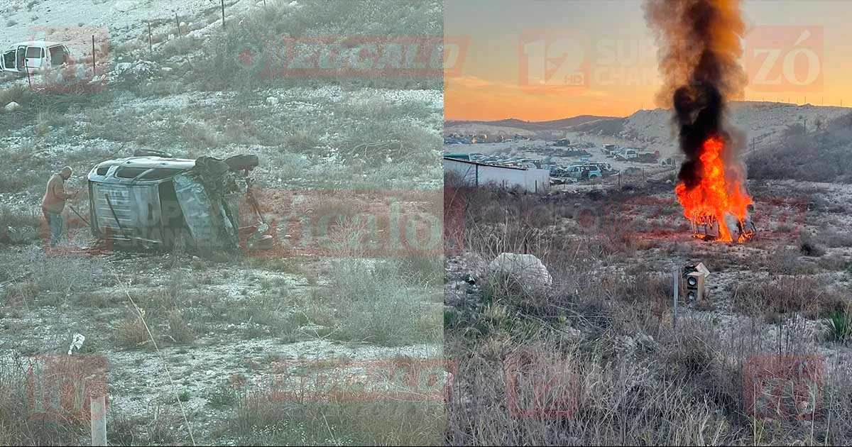 Conductor pierde el control de su vehículo y vuelca a la altura de la curva La Morena