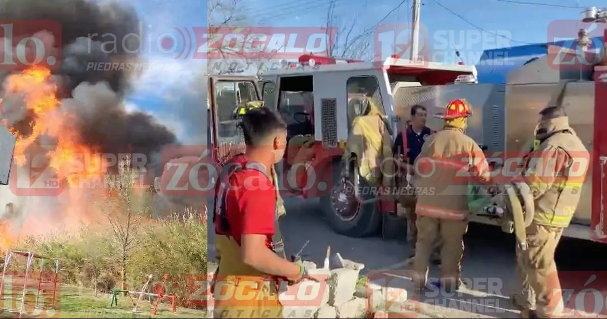 Los elementos trabajaron en coordinación logrando sofocar el incendio en su totalidad.