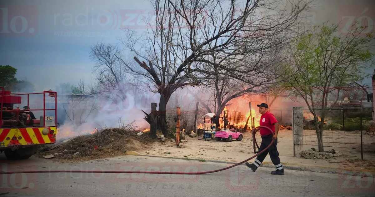 El siniestro no dejó daños materiales, más que la quema de arbustos y un árbol.