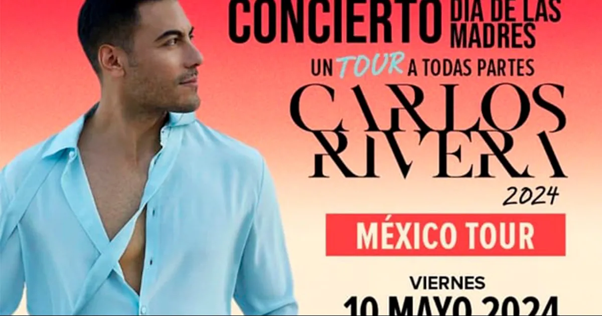 Vivirán madres de Torreón una noche especial con Carlos Rivera