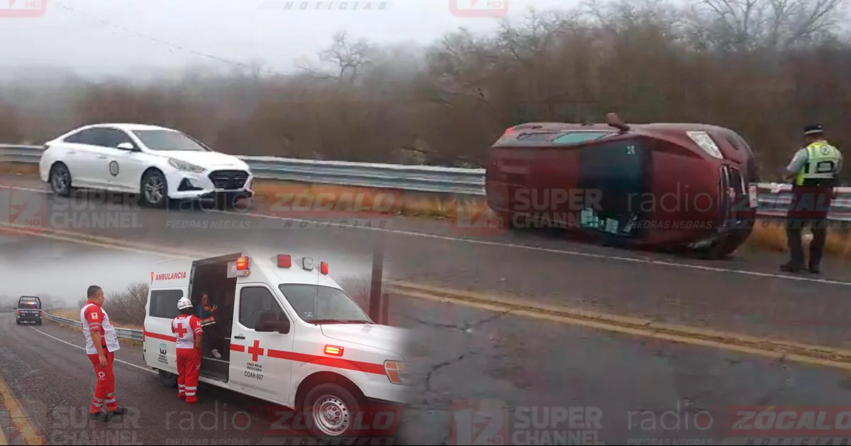Vuelca su vehículo en carretera 29 frente a El Torito
