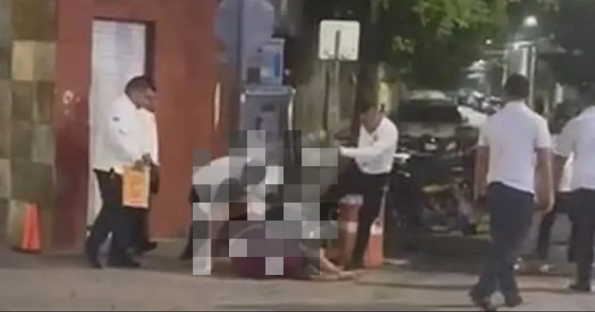 Taxistas propinan golpiza a pareja de turistas en Playa del Carmen por negarse a pagar tarifa