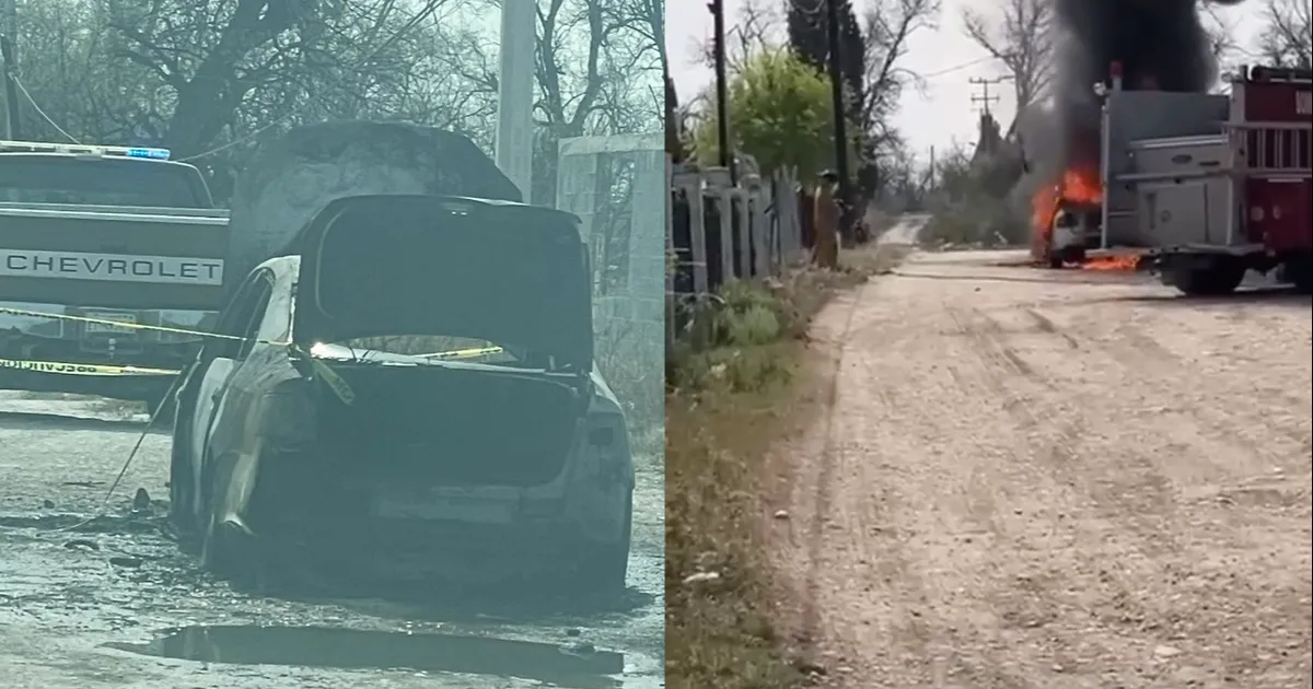 Se quema automóvil en Zaragoza