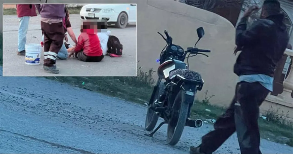 Familia resulta lesionada tras caer de motocicleta en Múzquiz