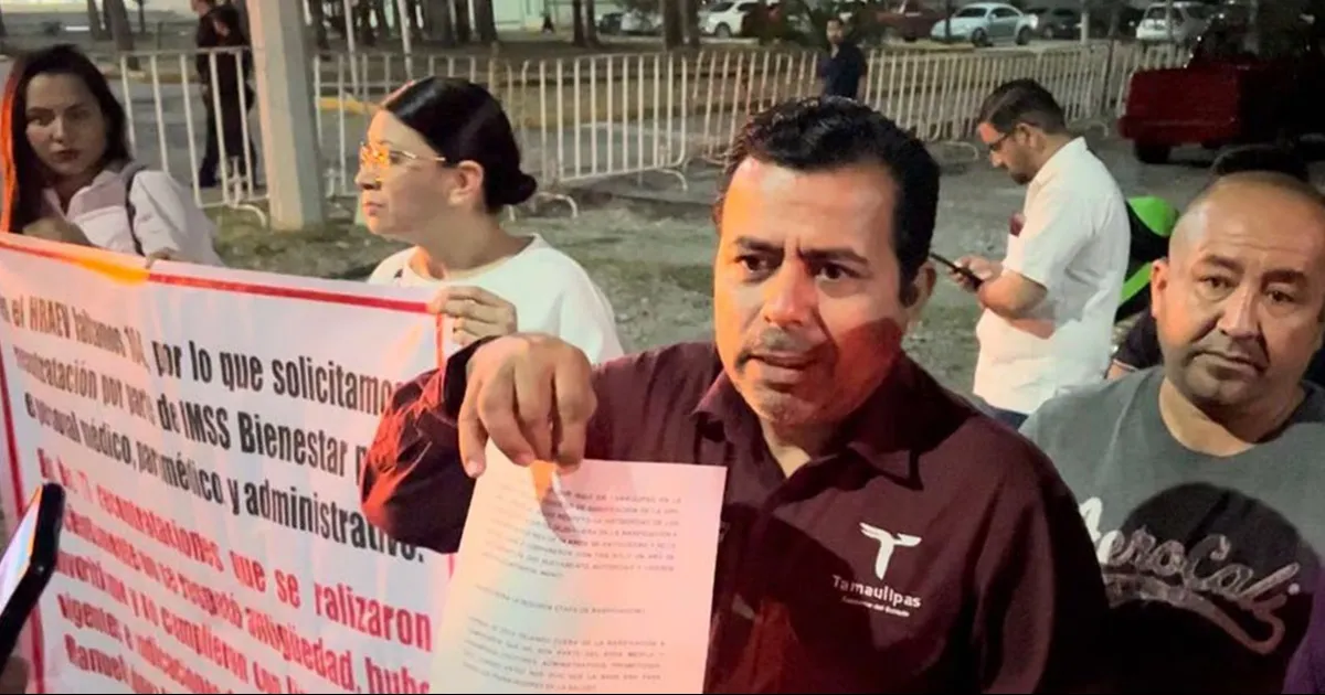 Trabajadores del sector Salud de Tamaulipas exigen a AMLO pronta basificación