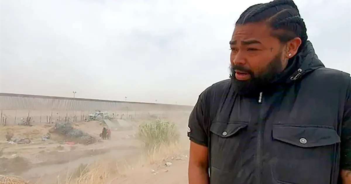 Resisten migrantes a blindaje fronterizo y ráfagas de viento