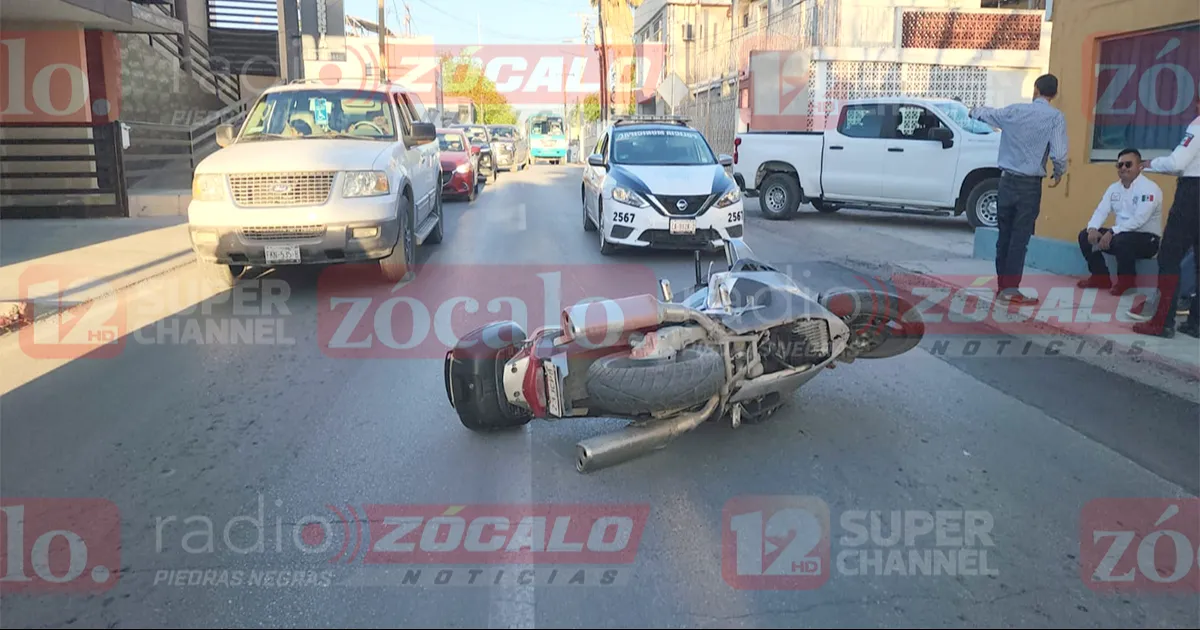 Afortunadamente, el motociclista se encuentra ileso.