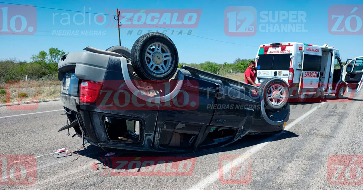 Volcadura por desperfecto mecánico en carretera 29 tramo Zaragoza - Acuña