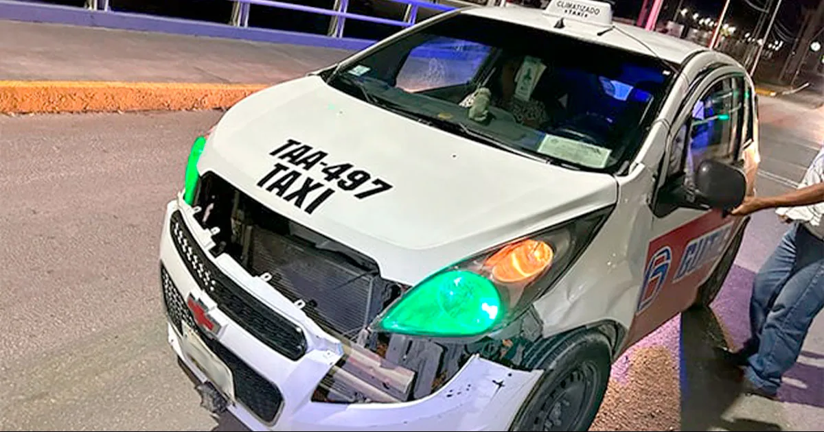 Afectan a taxista en accidente en Acuña
