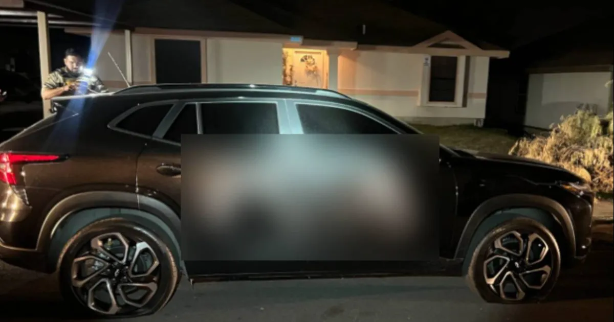 La unidad tenía 3 llantas ponchadas, además de que el o la responsable le rayó la parte lateral derecha con pintura en spray